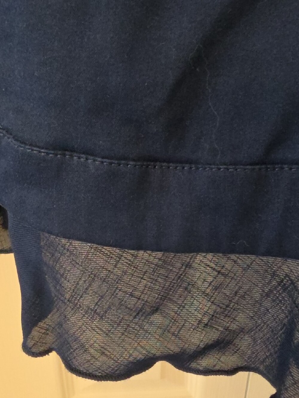 Chico's Navy Blue Military-Style Blazer with Silver Buttons - Picture 6 of 6
